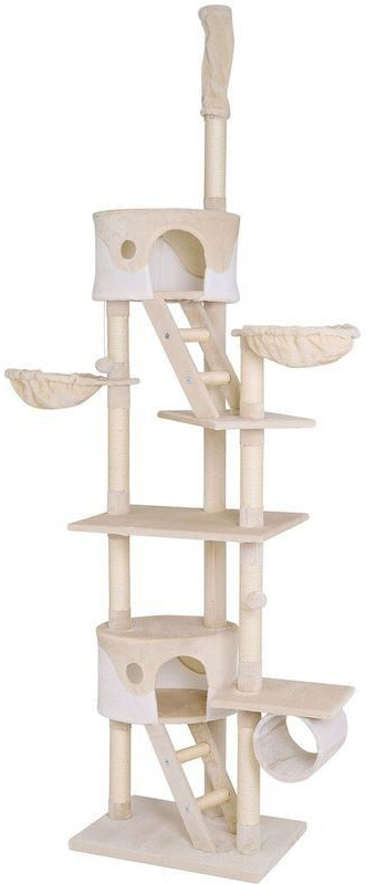 Lionto Cat Scratching Post XXL adjustable 230-250cm white/beige (KB00404)