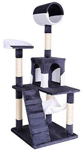 Lionto Cat Scratching Post 133cm grey/white (KB00355)