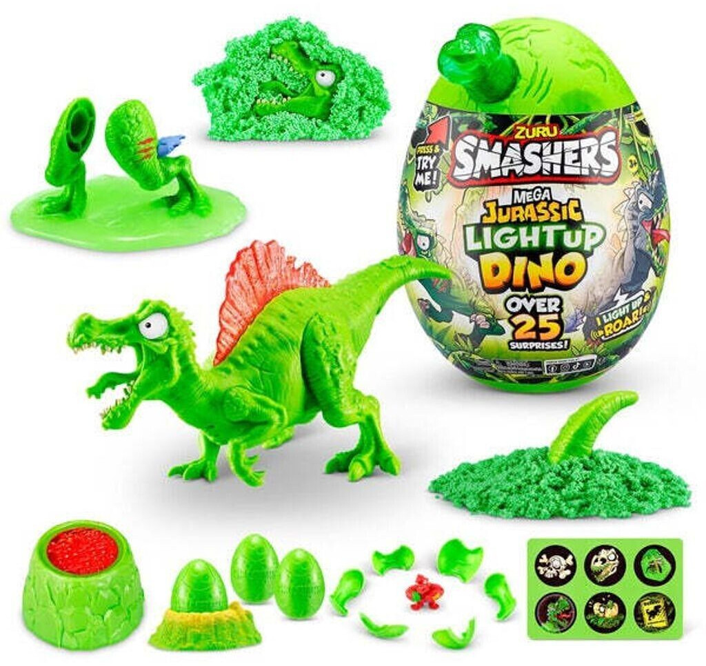 ZURU Smashers Jurassic Light Up Dino Ei (74108)
