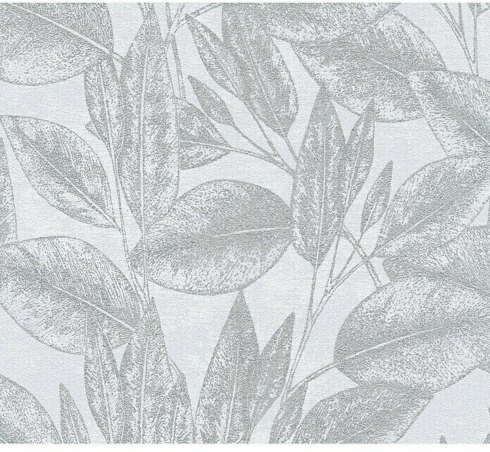 A.S. Creation Attractive Blume silver-white