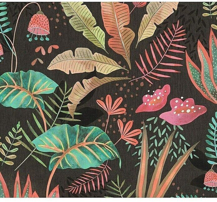 A.S. Creation Famous Garden black-coloured-green