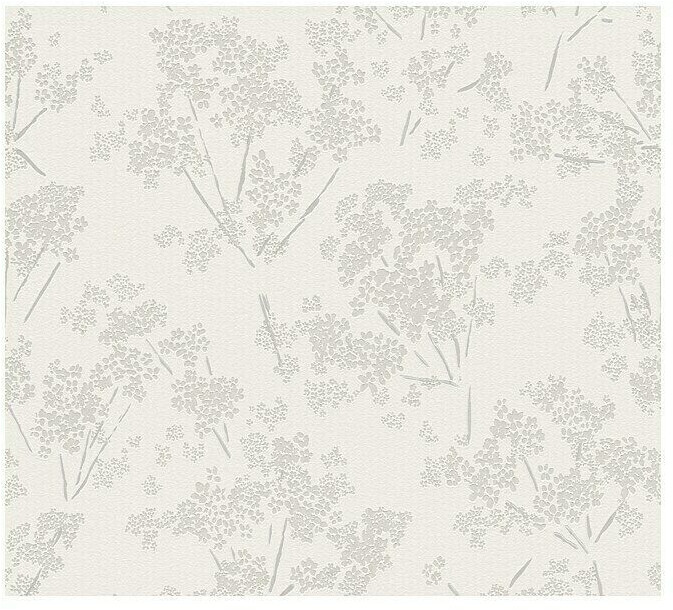 A.S. Creation Casual Living flowers white/grey