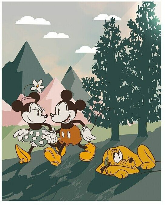 Komar Disney Mickey & Minnie Embrace Nature (200 x 250 cm)