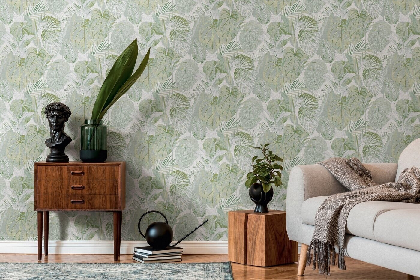 A.S. Creation Famous Garden Dschungel green-white-grey