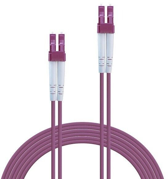 Lindy LC/LC 50/125µ OM4 Fibre Optics Cable 20m Violet