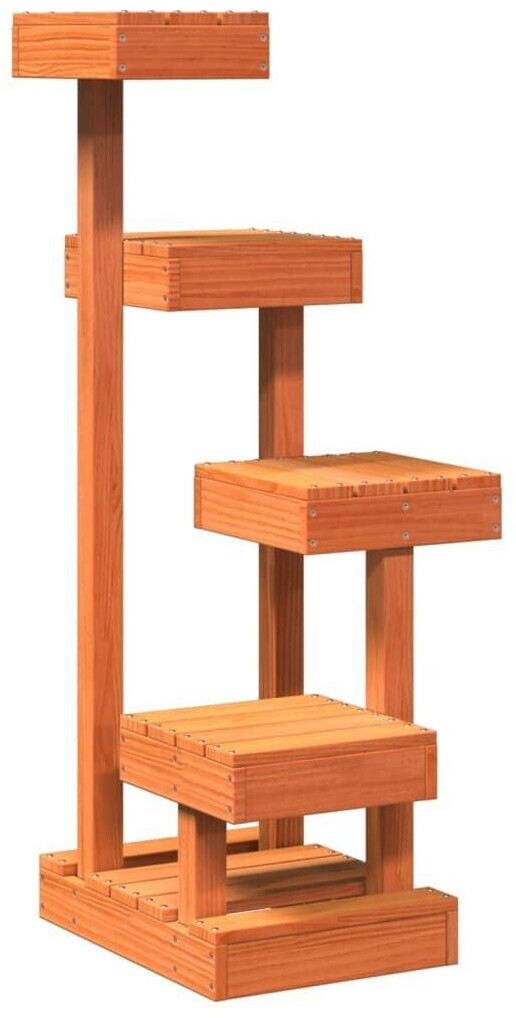 vidaXL Arbre à chat bois de pin massif 45,5 x 49 x 103 cm marron (847132)