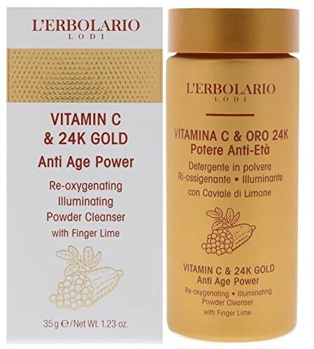 L'Erbolario Face Cleansing Powder Vitamin C & Gold 24K 35g