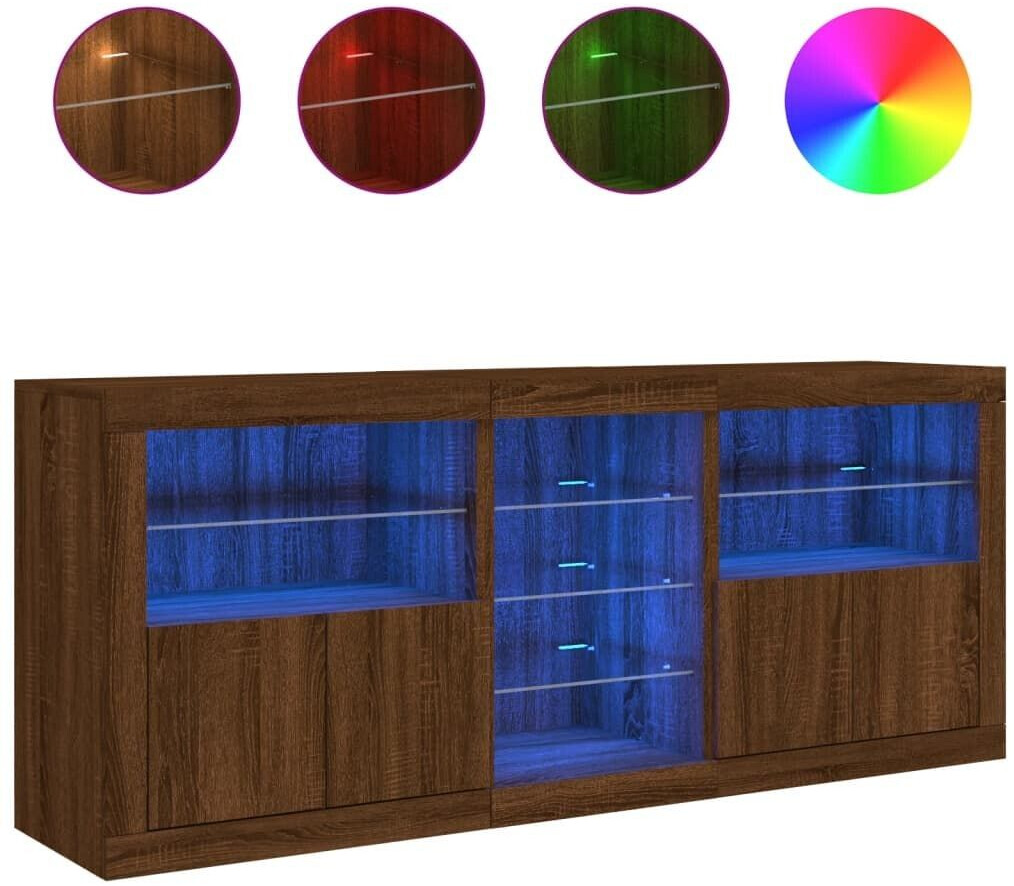 vidaXL Sideboard with LED lights 162x67cm (3209036)