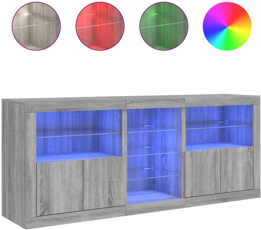 vidaXL Sideboard with LED lights 162x67cm (3209035)