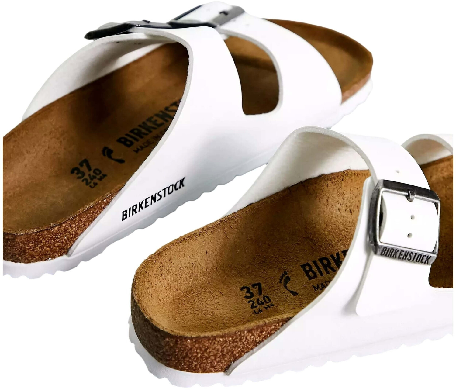 Birkenstock Arizona Birko Flor narrow white ab 49 99 Preisvergleich bei idealo