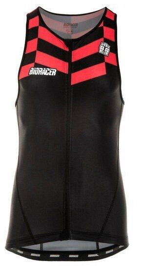 Bio-racer Tri Top Zipper Sleeveless Jersey (BR25010-CS19-R) black