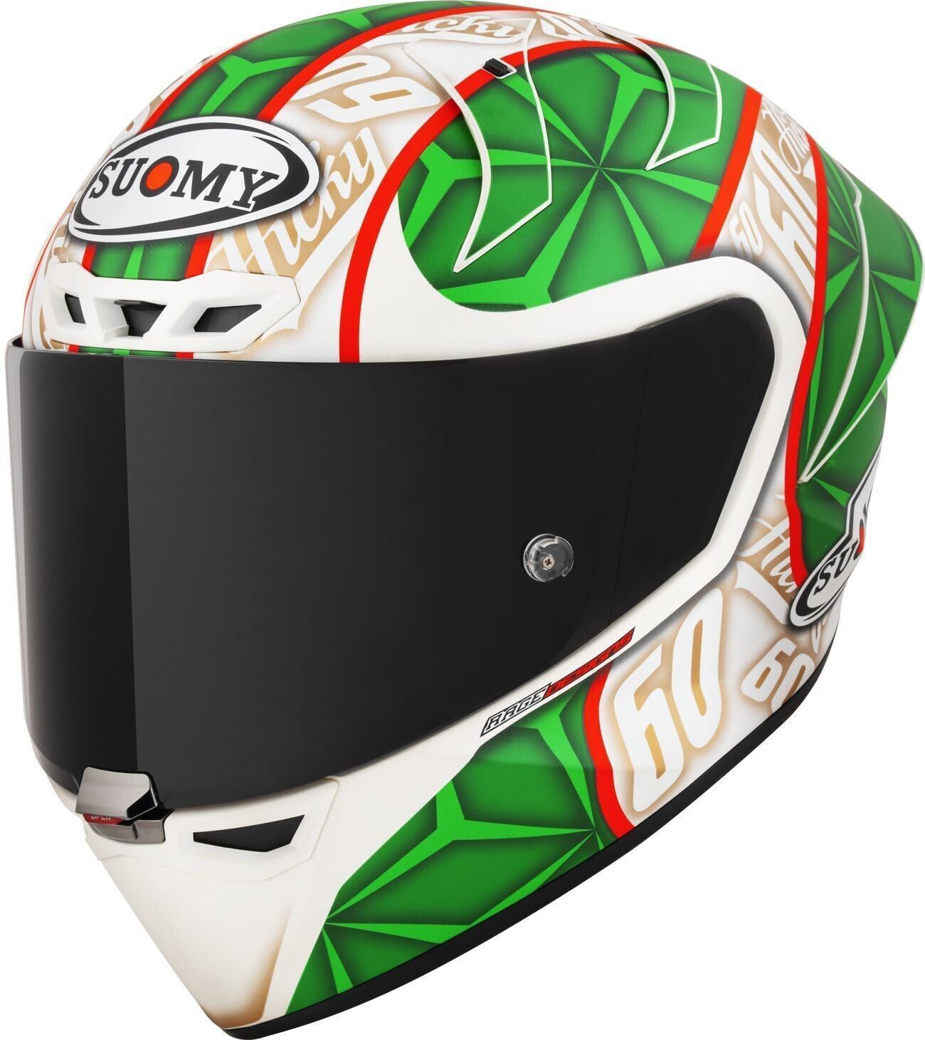 Suomy S1-XR GP Hickman Replica 2023 FIM E06 white/red/green