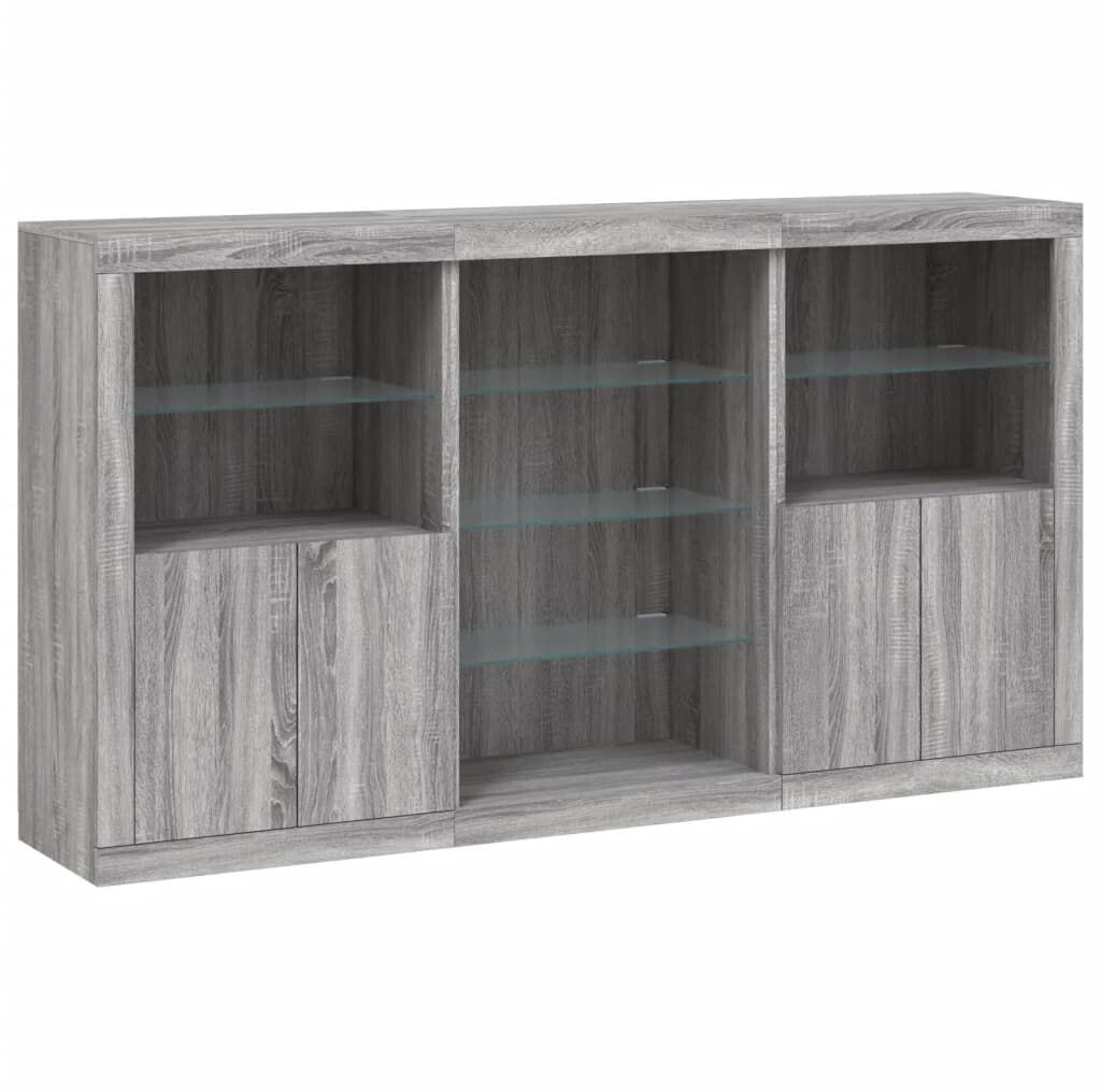 vidaXL Sideboard with LED lights 181.5x100cm (3209182)