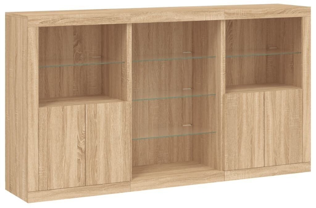 vidaXL Sideboard with LED lights 181.5x100cm (3209179)