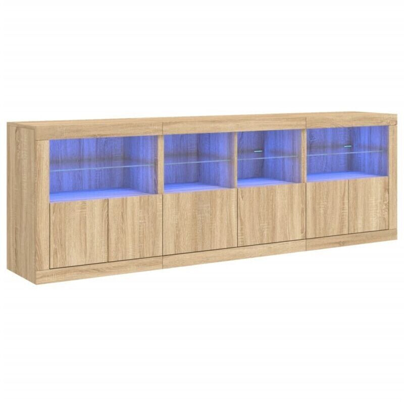 vidaXL Sideboard with LED lights 202x67cm (3209011)