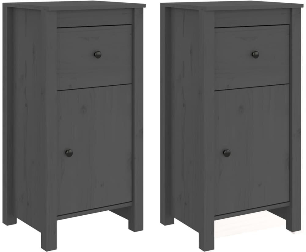 vidaXL Sideboards 2 pieces solid pine wood 40x80cm (813759)