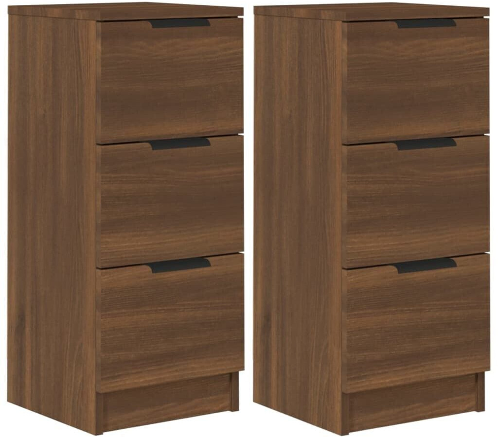 vidaXL Sideboards 2 pcs. wood material 30x70cm (817017)