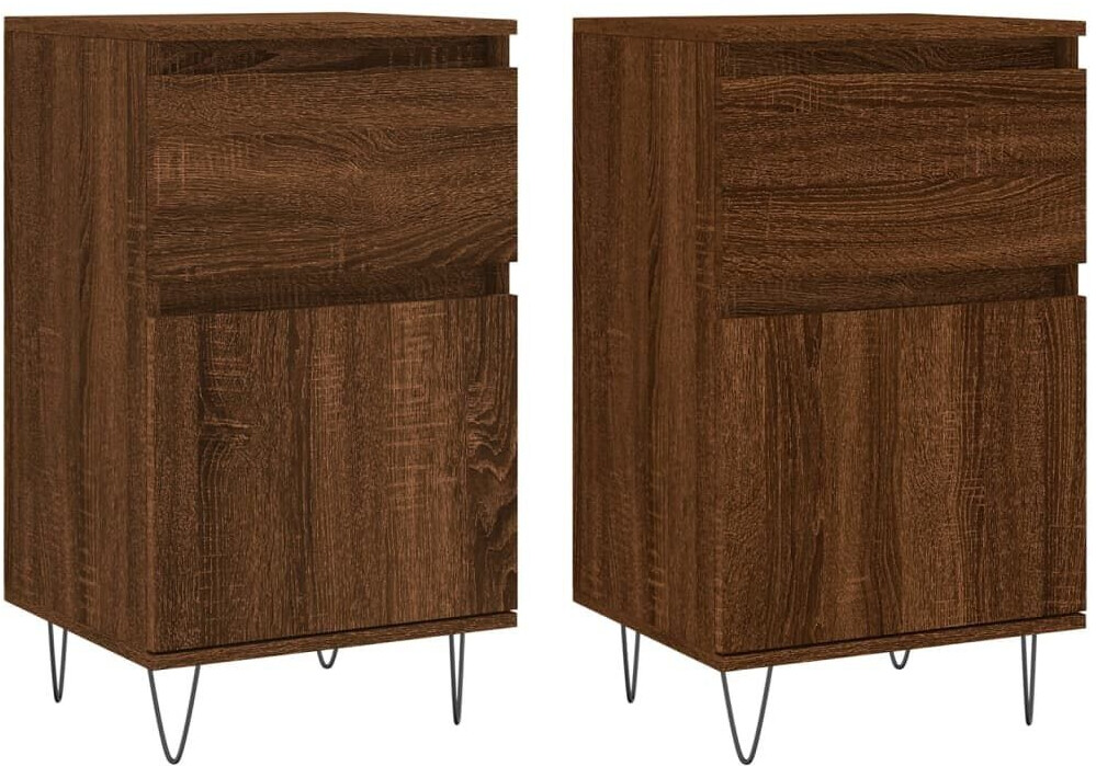 vidaXL Sideboards 2 pcs. wood material 40x70cm (831163)