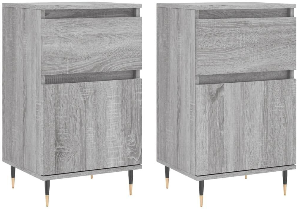 vidaXL Sideboards 2 pcs. wood material 40x70cm (831145)