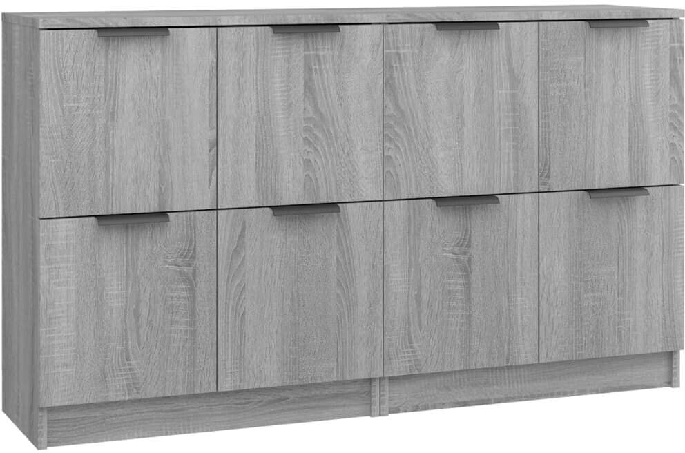 vidaXL Sideboards 2 pcs. wood material 60x70cm (3115810)