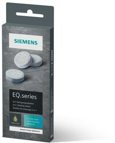 Siemens Lot de 20 pastilles de nettoyage 2 en 1 pour machines à café automatique EQ