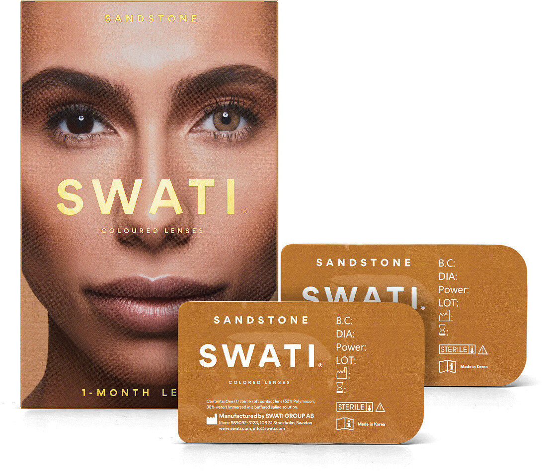 Swati Coloured Contact Lenses 1 Months Sandstone (2 pcs)