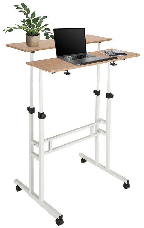HJH Office Workstation I Oak/White (830069)