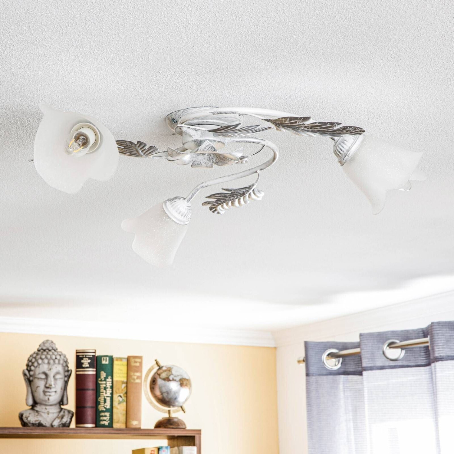 Ceiling lamp Marilena in Florentine style 3-bulb