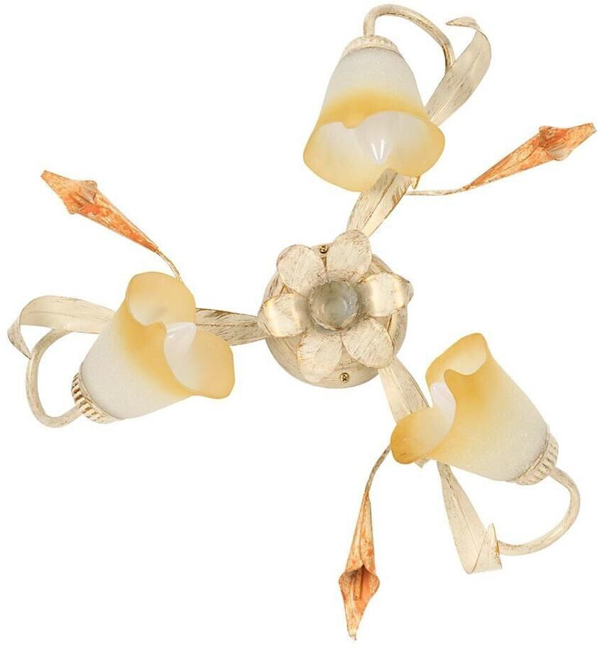 Lucrezia Ceiling light three-bulb ivory
