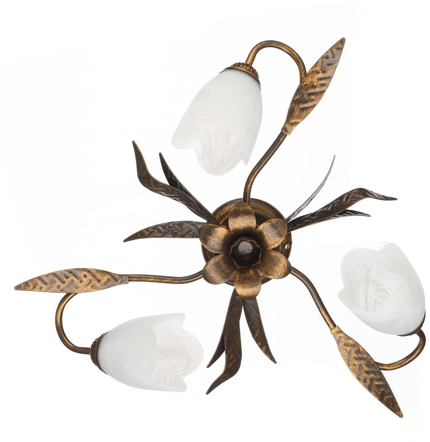Ceiling light Sonia three-bulb, bronze
