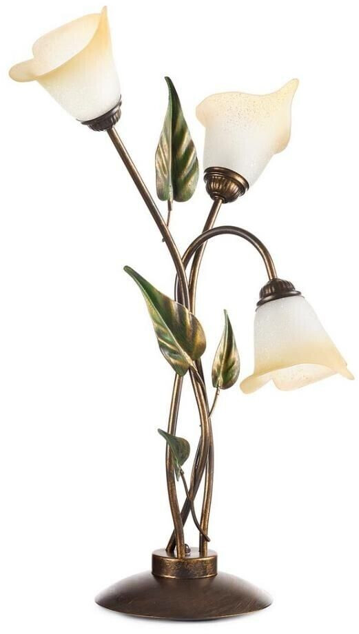 Table lamp Miranda, three-bulb, bronze