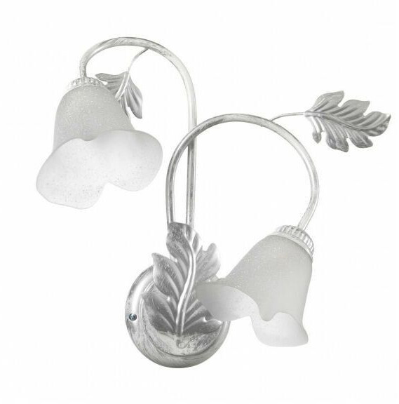 Marilena wall light in Florentine style, two-bulb
