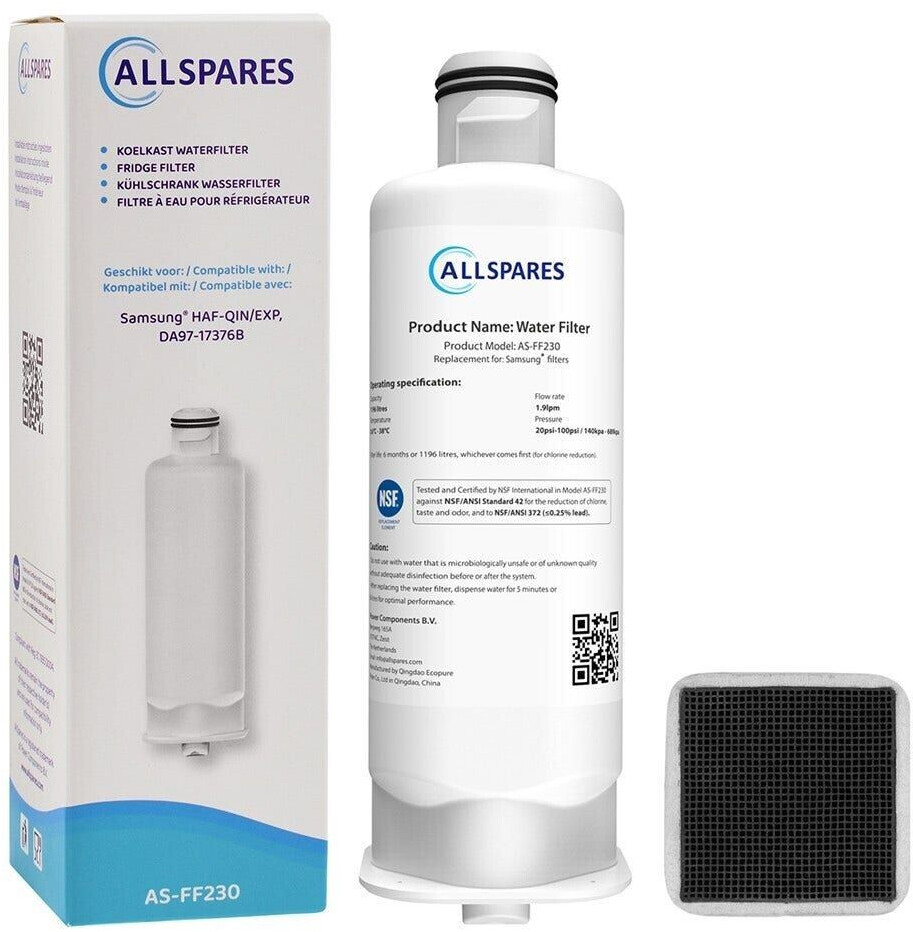 AllSpares Samsung replacement set refrigerator air filter + water filter
