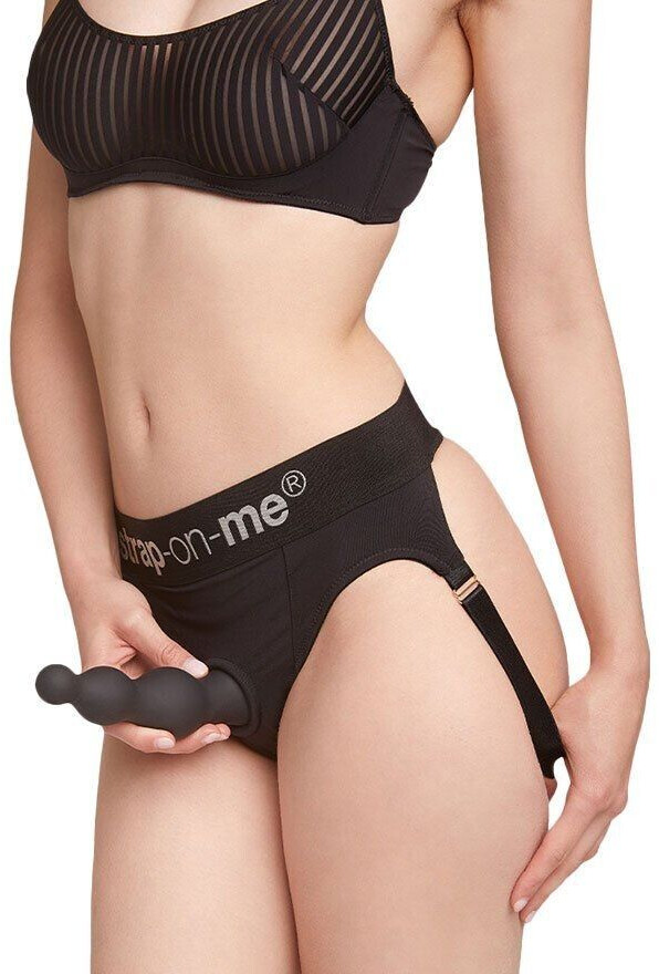 Strap-on-me Dildo Plug Beads S black