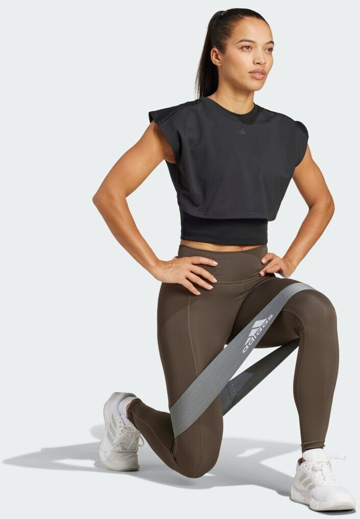 Adidas Optime Full Length Leggings Shadow Olive ab 32 99 Preisvergleich bei idealo