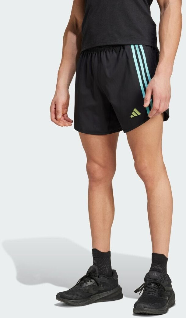 Buy Adidas Own the Run 3 Stripes Shorts IZ1649 black flash aqua from 22.99 Today Best Deals on idealo
