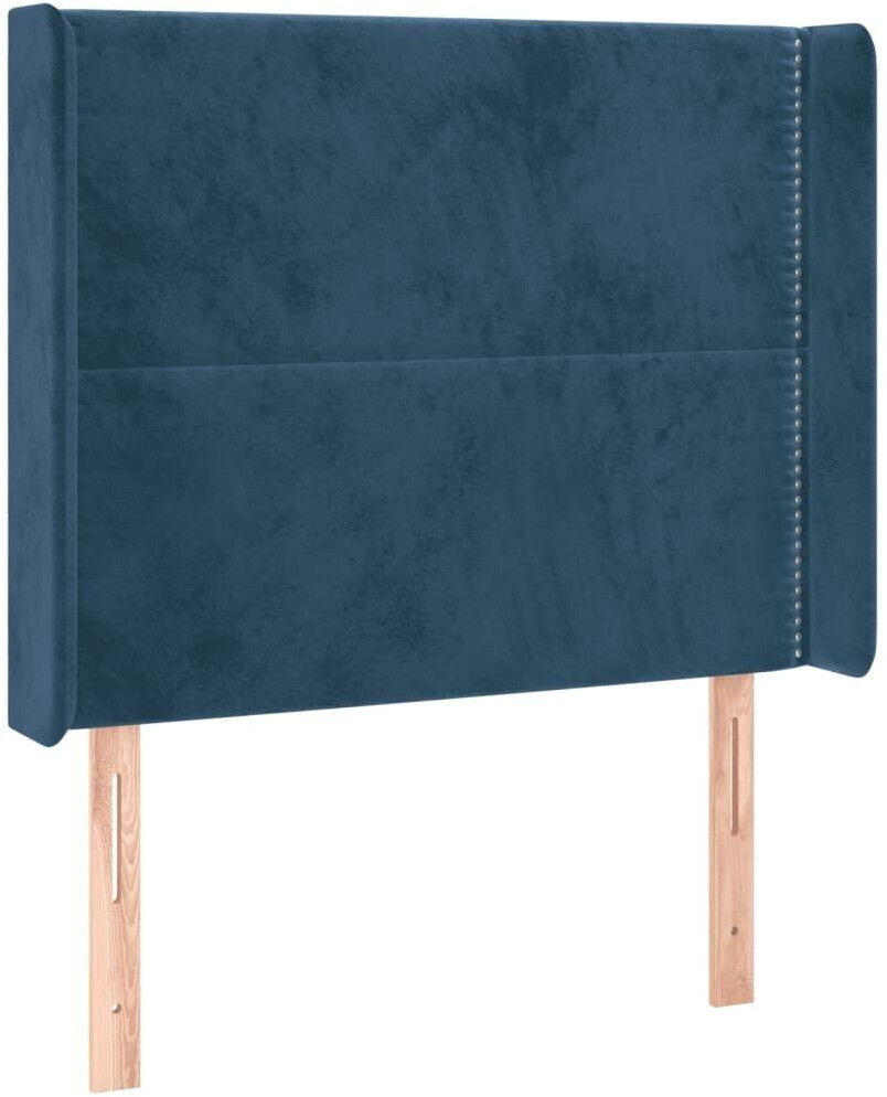 vidaXL LED headboard 93x16x118/128cm velvet (3123948)