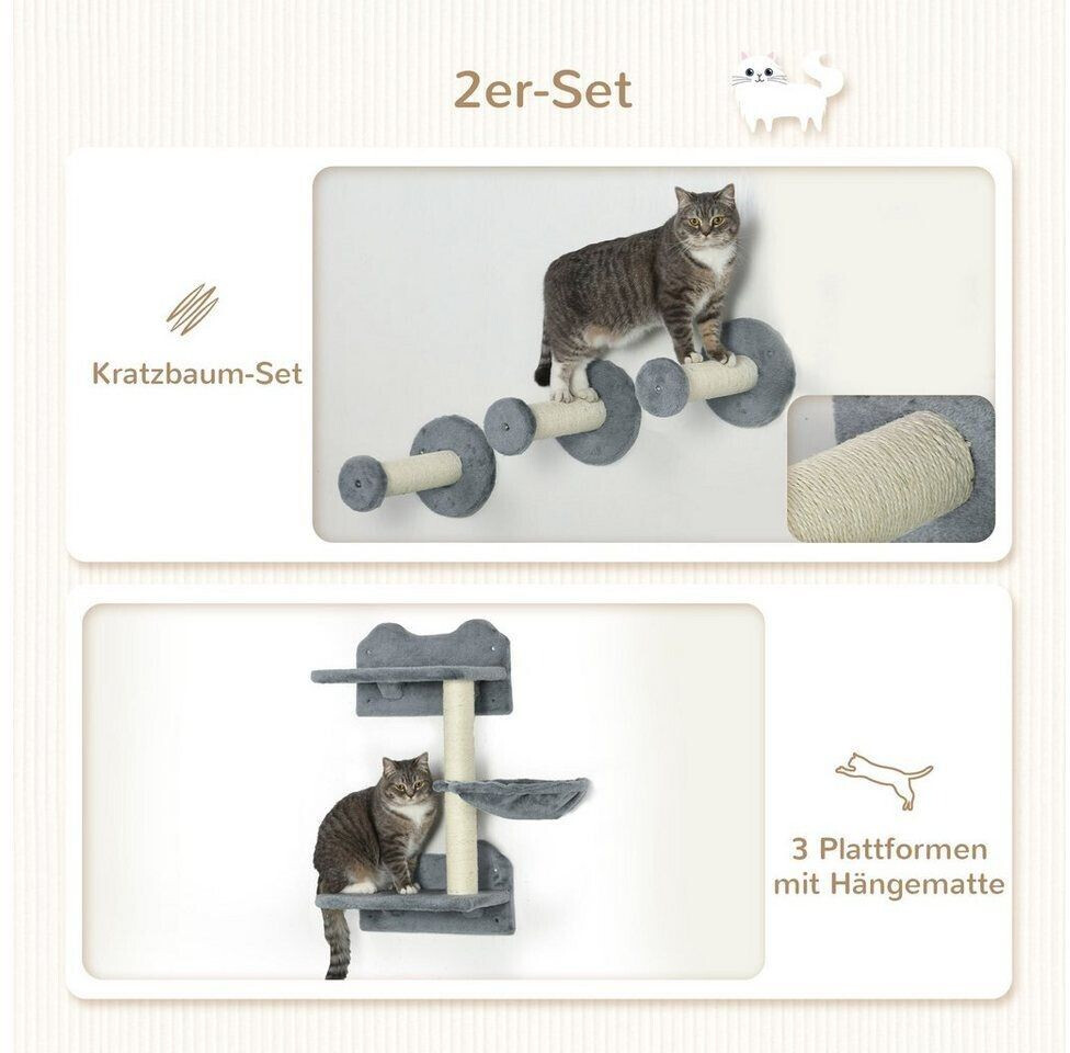 Pawhut Mur d'escalade pour chat Pawhut Mur d'escalade pour chat