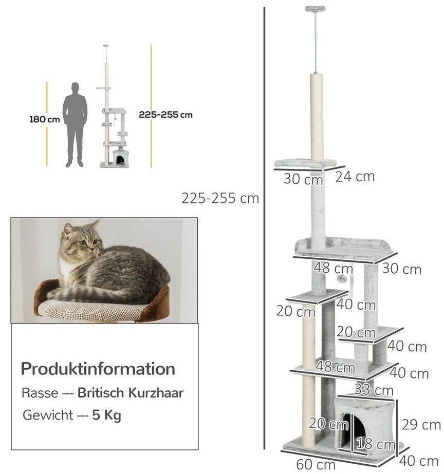 Pawhut Arbre à chat Pawhut Arbre à chat