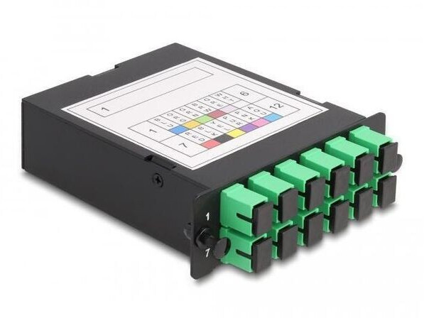 DeLock 66936 - LWL HD (High Density) Kassette MPO > 12 x SC Simplex Polarität