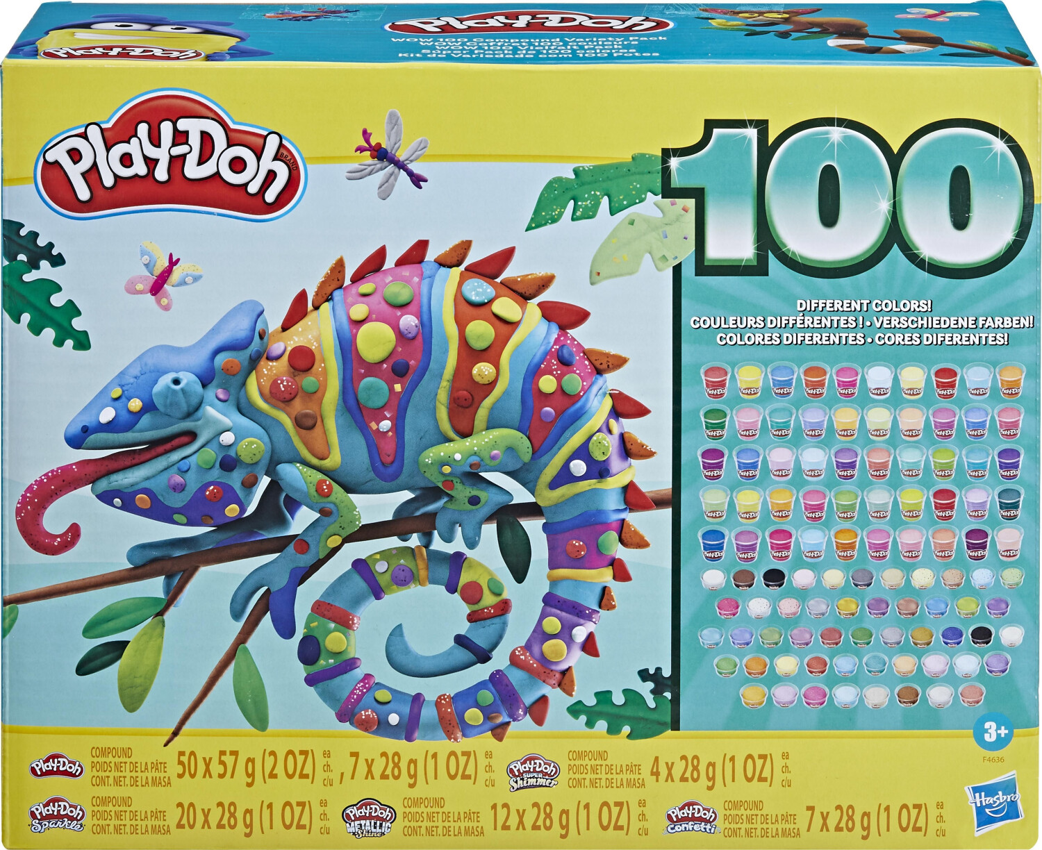 Play-Doh 100 Different Colors! (F4636)