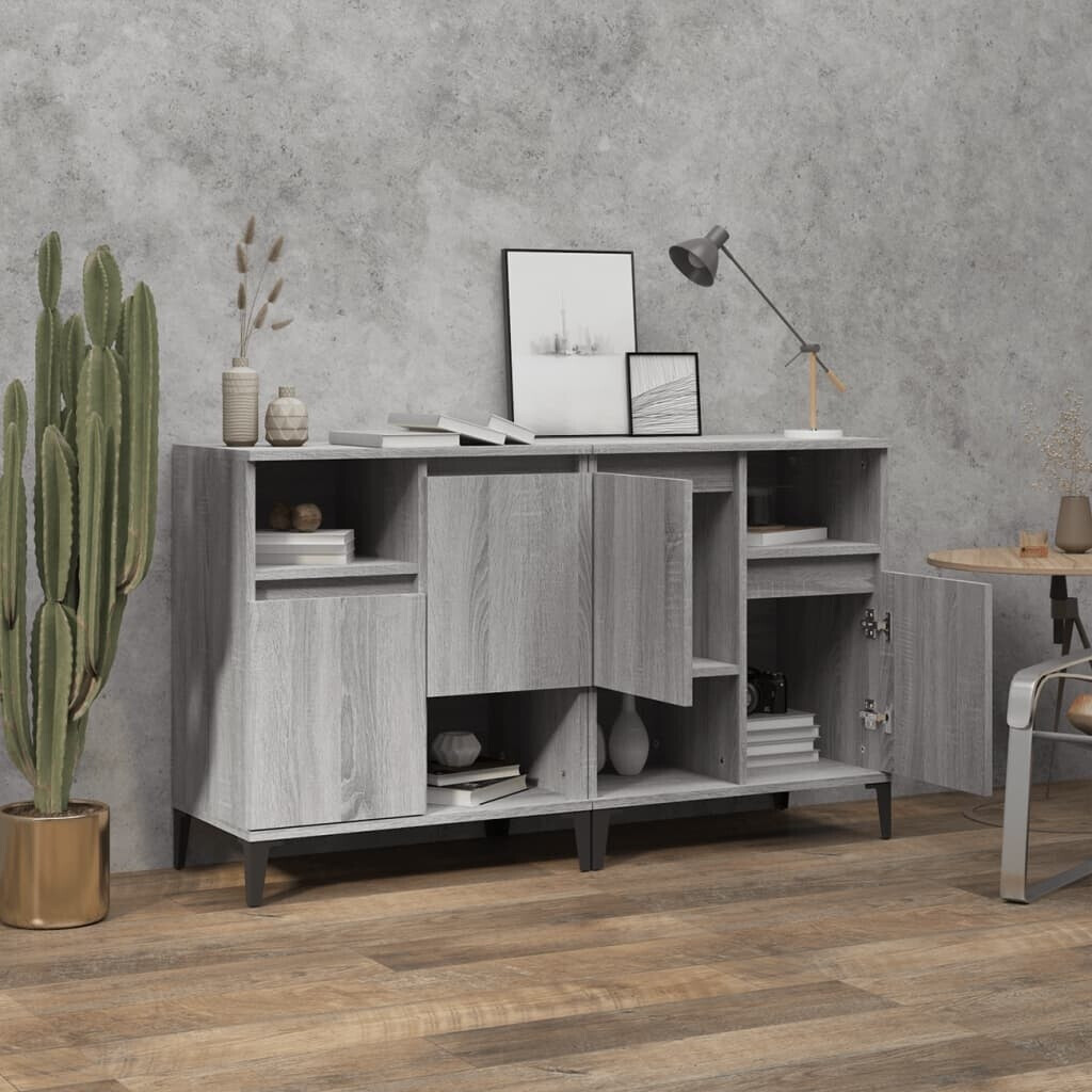 vidaXL Sideboards 2 pcs. wood material 60x70cm (3185733)