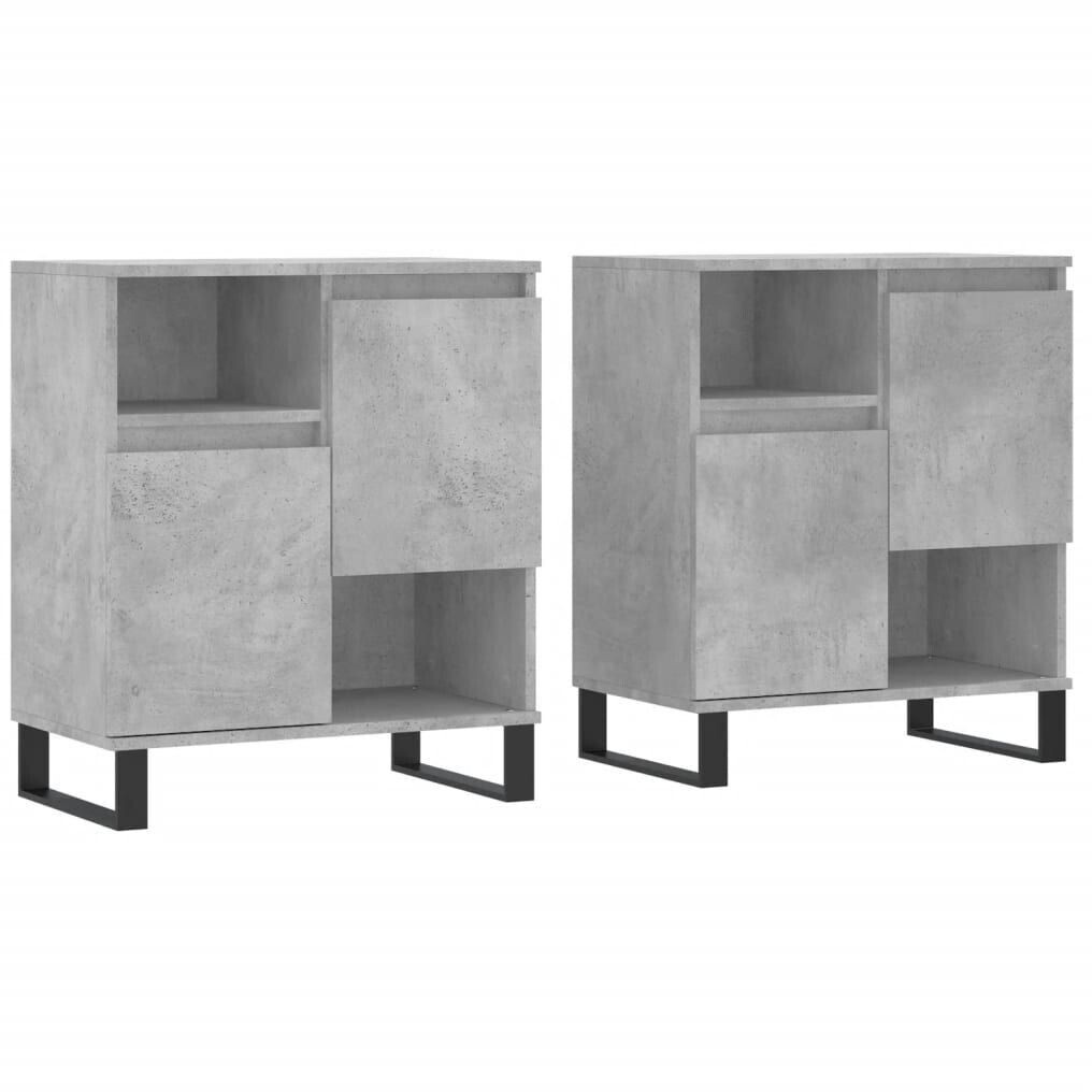 vidaXL Sideboards 2 pcs. wood material 120x70cm (3190137)