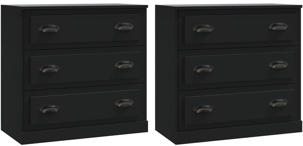 vidaXL Sideboards 2 pcs. wood material 70x67.5cm (3185240)