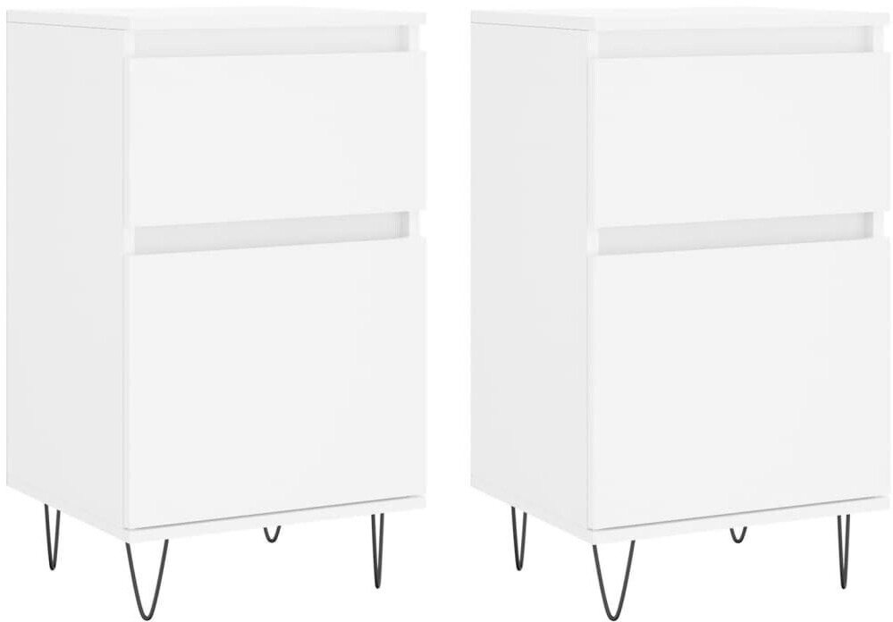 vidaXL Sideboards 2 pcs. wood material 40x70cm (831149)