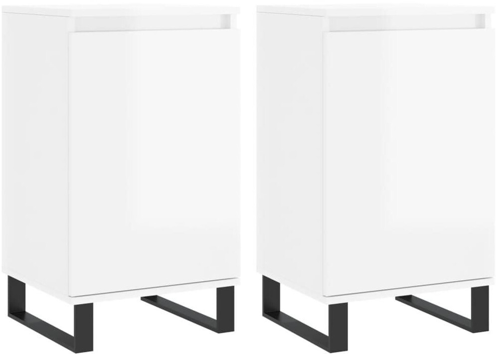 vidaXL Sideboards 2 pcs. wood material 40x70cm (831073)