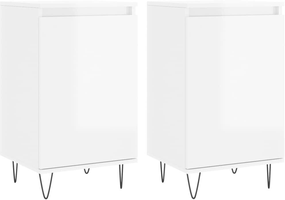vidaXL Sideboards 2 pcs. wood material 40x70cm (831057)