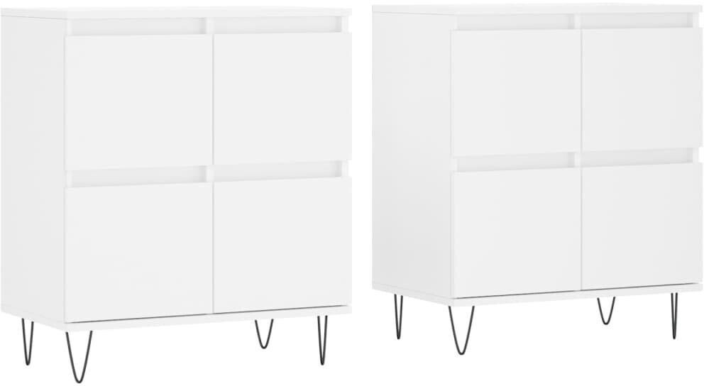 vidaXL Sideboards 2 pcs. wood material 120x70cm (3190173)