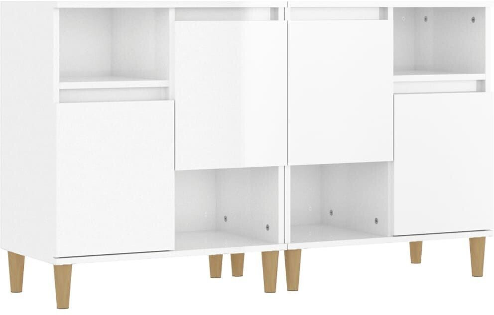 vidaXL Sideboards 2 pcs. wood material 60x70cm (3185721)