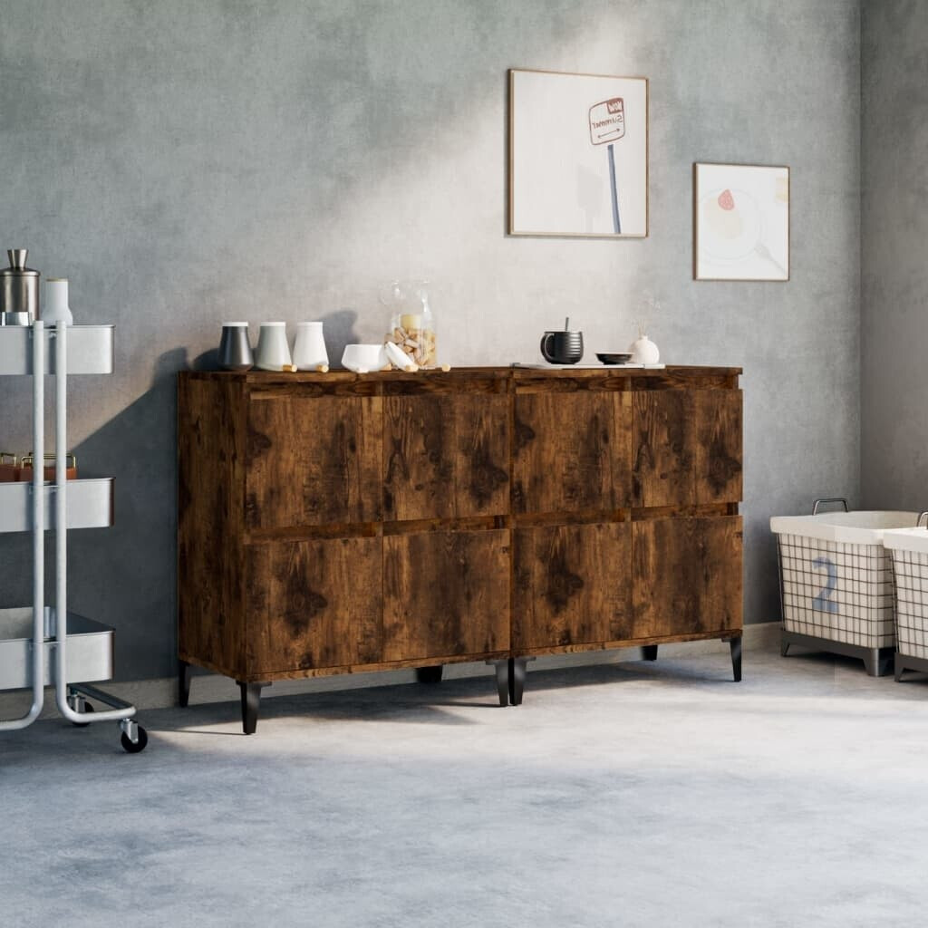 vidaXL Sideboards 2 pcs. wood material 60x70cm (3185764)
